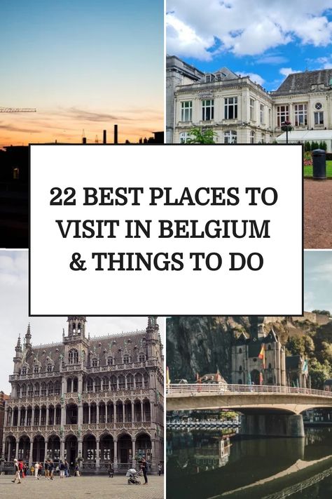 Looking to make the most of your visit to Belgium? These are the best places to visit in Belgium along with the top things to do. Europe Train Travel, Visit Belgium, Europe Train, Cultural Travel, Belgium Travel, Travel Books, Travel Safety, Travel Activities, Most Beautiful Cities