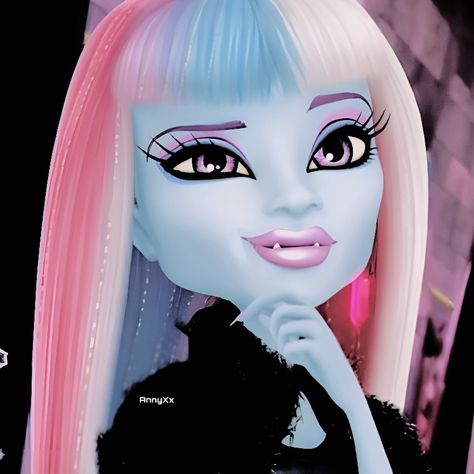 Abbey Monster High Icon, Abby From Monster High, Monster High Pfp Abbey, Abby Bominable Icon, Abby Bonimable, Abby Bominable Aesthetic, Abbey Bominable Icon, Abby Monster High, Abbey Bominable Aesthetic