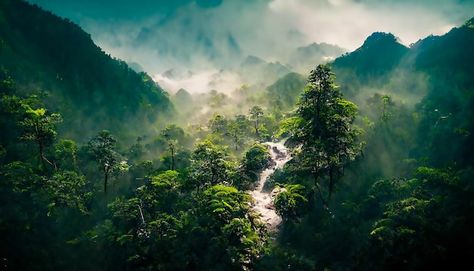 Jungle Forest Wallpaper, Forest Landscape Photography Horizontal, Jungle Background For Editing, Forest Aesthetic Landscape, Forest Wallpaper Pc, Nature Cover Photo, Forest Background Landscape, Rain Forest Wallpaper, Nature Wallpaper Hd 1080p