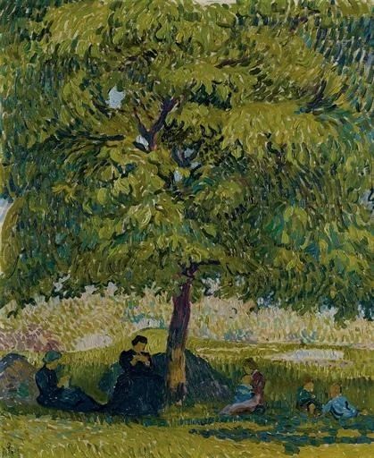 Giovanni Giacometti, The Walnut Tree, 1908 Giovanni Giacometti, Walnut Tree, Post Impressionism, Impressionism Art, Expressionism Painting, Post Impressionists, Pastel Art, New Wall, Art Movement