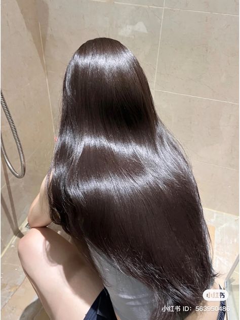 Silky Thick Hair, Long Glossy Hair, Healthy Silky Hair, Shiny Glossy Hair, Long Dark Brown Hair, Shiny Black Hair, Soft Silky Hair, Soft Shiny Hair, Glass Hair