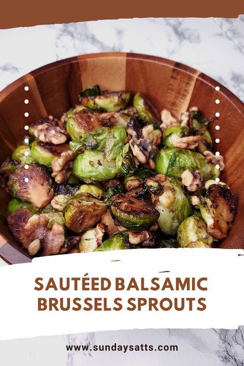 Sautéed Balsamic Brussels Sprouts are a healthy and delicious side dish. These Brussels sprouts are sautéed in olive oil and balsamic vinegar, and then finished with a touch of lemon juice. They are the perfect side dish for any meal, and are sure to please even the pickiest of eaters. Balsamic Brussels Sprouts, Sauteed Brussel Sprouts, Brunch Aesthetic, Dishes Recipe, Breakfast Party Foods, Easy Brunch Recipes, Thanksgiving Recipes Side Dishes, Garlic Oil, Sprout Recipes