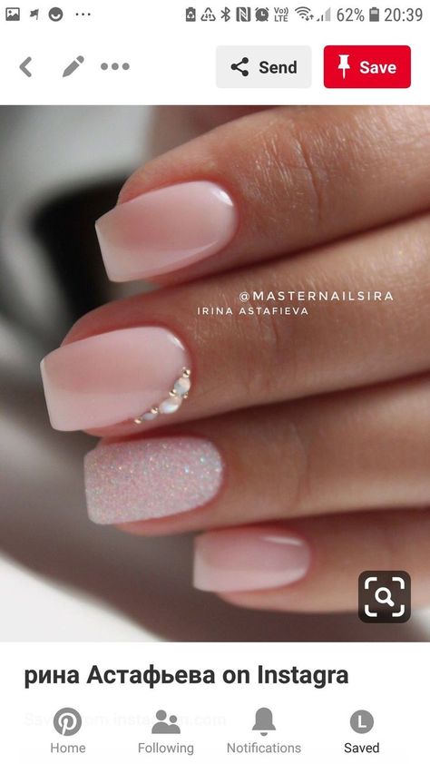 Wedding Nails Design Simple, Bridal Nails Wedding Elegant French, Nude Bridal Nails, Short Acrylic Summer, Ongles Rose Pastel, Elegant Bridal Nails, Nails Ideas 2023, Nail Ideas Summer, Ideas Summer Nails