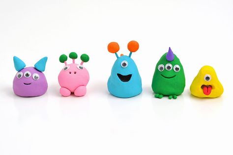 Air Dry Clay Monsters, Clay Teddy Bear, Clay Teddy, Clay Monster, Make Your Own Monster, Monster Clay, Clay Frog, Make Your Own Clay, Clay Turtle