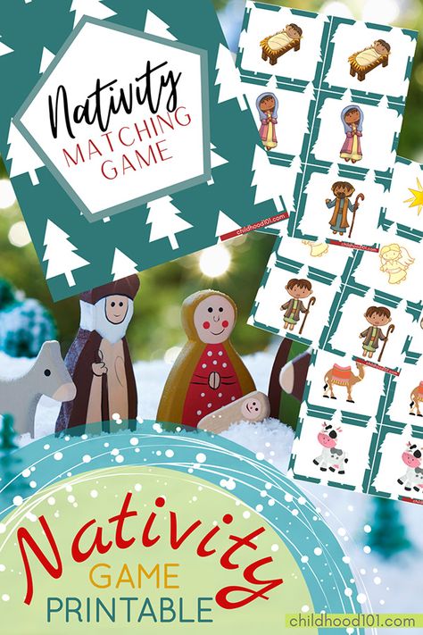 Christmas Matching Game Free Printable, Nativity Matching Game Free Printable, Nativity Games For Kids Sunday School, Bible Matching Game Free Printables, Christmas Games Free Printable, Nativity Games, Christmas Matching Game, Nativity Activities, Nativity Theme