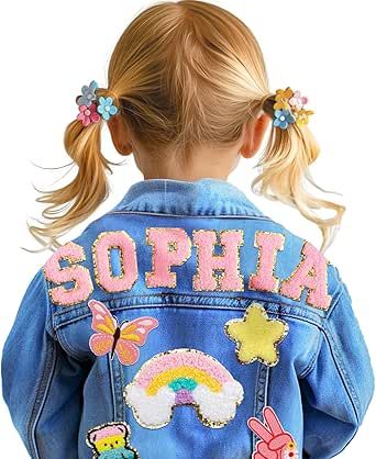 Unique Denim Jacket, Back To School Gifts For Kids, Custom Jean, Kids Jeans Jacket, Kids Denim Jacket, Jacket For Girls, Girls Pjs, Personalized Jacket, Jean Jacket For Girls