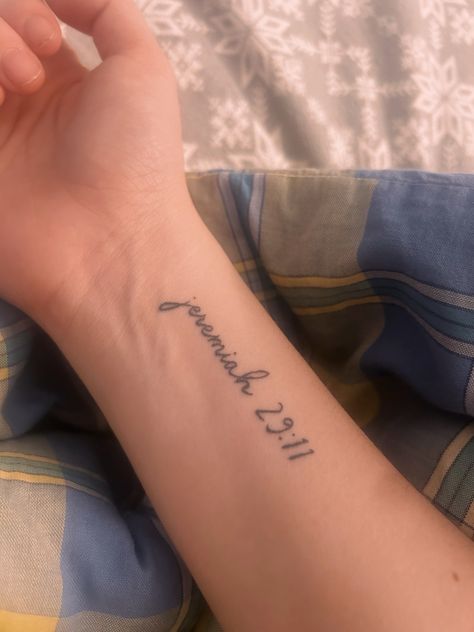 Jer 29:11 Tattoo, Jermiah29:11 Tattoo, Jeremiah 29 11 Tattoo Ideas, Jeremiah 29 11 Tattoo, 29 11 Tattoo, Jer 29 11, 11 Tattoo, Biblical Tattoos, Jeremiah 29