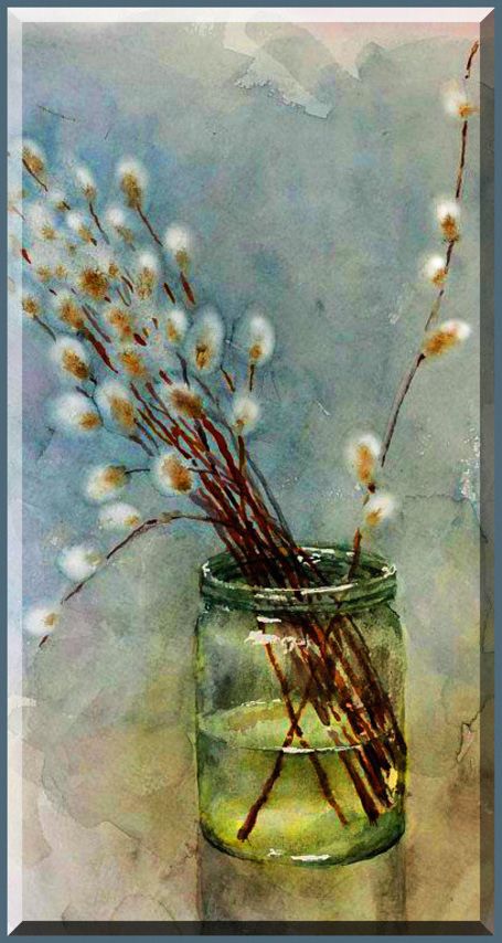 Watercolor Pussywillows, Pussywillow Painting, Aspen Art, Watercolor Tips, Diy Watercolor Painting, Watercolour Inspiration, Watercolor Paintings Easy, Watercolor Flower Art, Abstract Flower Painting