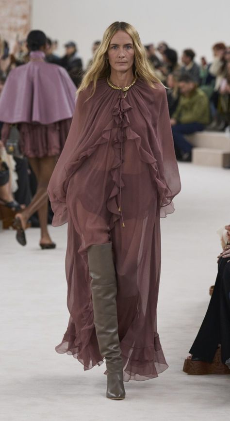 Long Sleeve Flowy Maxi Dress, Paolo Roversi Photography, Trends 2025, Flowy Maxi Dress, Runway Trends, Fall 24, 2024 Trends, Trending Dresses, Spring 2024