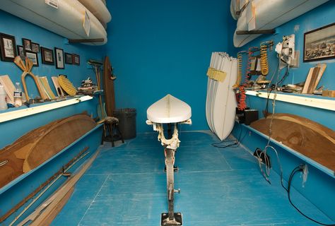 Shaping bay Surfboard Shaping Room, Surfboard Shop, Surfboard Shaping, Surfboard Storage, Board House, Wooden Surfboard, Surfboard Shapes, River Delta, Surfboard Art