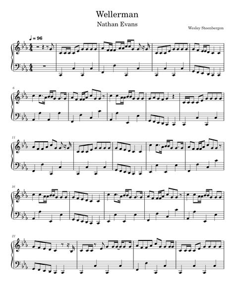 Download and print in PDF or MIDI free sheet music for Wellerman by Nathan Evans arranged by Wesley2712 for Piano (Solo) Wellerman Sheet Music, The Wellerman Piano, Free Piano Sheet Music Printables Popular Songs, Wellerman Piano, Nathan Evans, Piano Music With Letters, Tenor Saxophone Sheet Music, Popular Piano Sheet Music, Free Violin Sheet Music