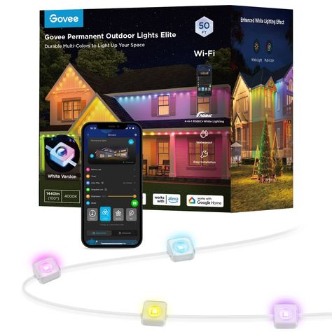 Shop Govee Wi-Fi RGBIC Outdoor Permanent String Lights 50ft White at Best Buy. Find low everyday prices and buy online for delivery or in-store pick-up. Price Match Guarantee. Outdoor Lights, Color Changing Led, Best Buy, String Lights, Lighting Design, White Light, Outdoor Lighting, Wi Fi, Light Colors