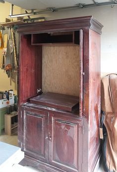 Armoire Painted, Armoire Ideas, Armoire Repurpose, Armoire Diy, Furniture Repurposing, Armoire Makeover, Tv Armoire, Diy Furniture Redo, Cabinet Makeover