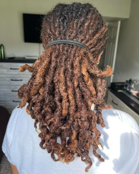 Ebony Zaire ✨🤎 (@heylocsister) • Instagram photos and videos Rope Locs, Locs Outfits Style, Cornrow All Back Hairstyles, Locs In Ponytail, Ponytail Loc Styles, Cornrow All Back, Haircuts Long Curly Hair, All Back Hairstyles, Hairstyles For Short Hair Videos