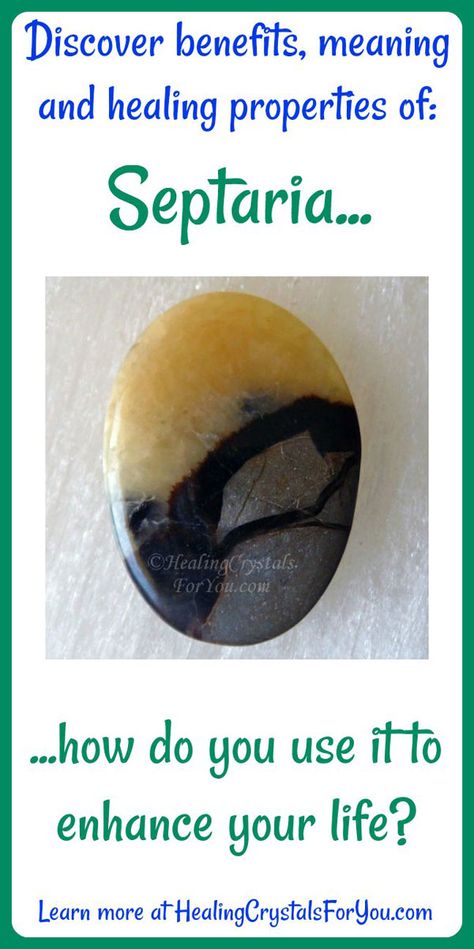 Properties and Meanings Septaria: #Septaria #Septarian #Dragonstone enhance #privacy support #publicspeaking #enhancecommunication good #grounding stones Septarian Crystal Meaning, Sandstone Crystal Meaning, Septarian Stone Meaning, Positivity Crystals, Earth Vibes, Grounding Stones, Crystal Tips, Stone Magic, Gem Water