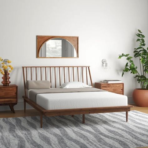 Mercury Row® Henline Solid Wood Spindle Bed & Reviews | Wayfair Wood Spindle Bed, Spindle Bed, Brooklyn, Solid Wood, Great Deals, Bed, Free Shipping, Wood, Furniture