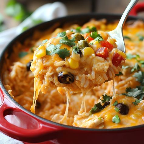 One Pot Chicken Enchilada Rice Casserole Recipe – Gymonset One Pot Chicken Enchilada, Chicken Enchilada Rice Casserole, Enchilada Rice Casserole, Chicken Enchilada Rice, Salmon Spaghetti, One Pot Chicken And Rice, Enchilada Rice, Rice Casserole Recipes, One Pot Recipes