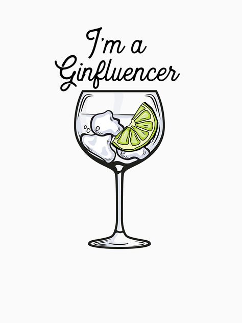 Gin And Tonic Tattoo, Gin Tonic Tattoo, Gin Drawing, Gin Jokes, Gin Tonic Quotes, Gin Puns, Gin Quotes, Gifts For Gin Lovers, Gin Lemon