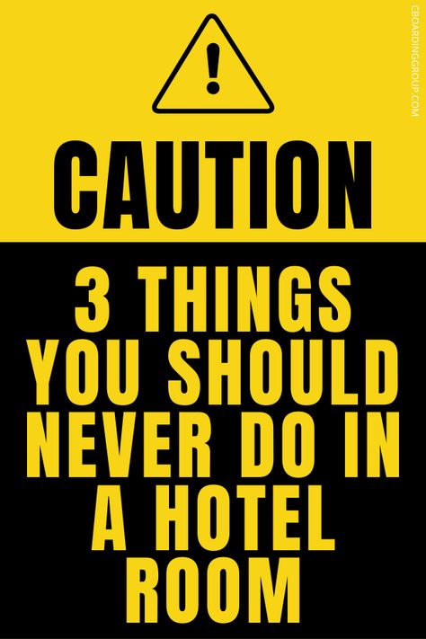 Fecal covered hotel remotes? That’s a hard pass for us. And probably you too. Hotel rooms are notoriously gross (after all there are thousands of people staying in them) and can feature some unique risks to lodgers if not careful. Here are the 3 things you should never do in a hotel room under any circumstances! #hotel #hotels #hoteltips #hotelsafety #germs #travelsafety #travel #traveltips #hotelrooms #avoidgettingsick Business Travel Hacks, Hotel Safety, Hotel Hacks, Red Roof Inn, Healthy Travel, Travel Safety, Vacation Packing, Hotel Stay, Group Travel