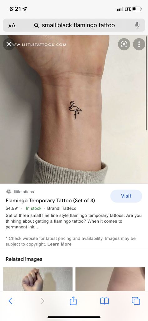 Fine Line Tattoo Flamingo, Flamingo Tiny Tattoo, Fine Line Flamingo Tattoo, Flamingo Tattoo, Tattoo Set, Fine Line Tattoos, Small Tattoo, Line Tattoos, Fine Line