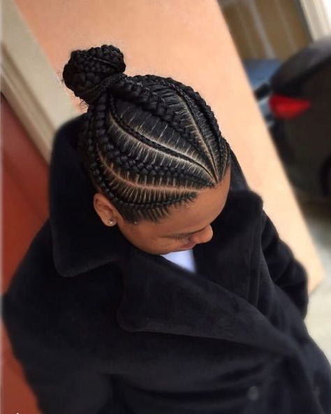 King Hairstyle, Man Bun Braids, Male Braids, Hair Artwork, Bun Braids, Boy Braids, Boy Braids Hairstyles, Man Bun Hairstyles, Cornrow Hairstyles For Men