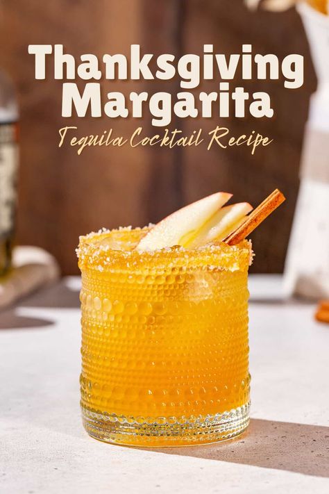 Thanksgiving Margarita Thanksgiving Margaritas, Thanksgiving Margarita, Fall Margarita, Perfect Margarita Recipe, Apple Cider Martini, Cider Martini, Pumpkin Martini, The Perfect Margarita, Cider Mimosas