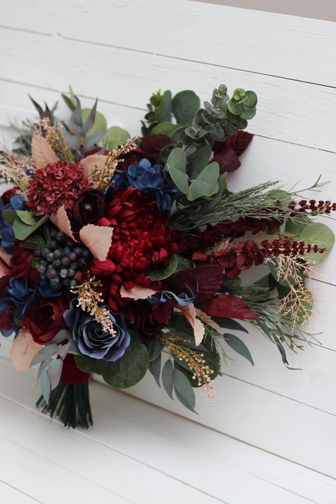 Burgundy navy blue beige bouquet Classic wedding Burgundy silk | Etsy Beige Bouquet, Navy Blue Bouquet, Navy Wedding Bouquet, Navy And Burgundy Wedding, Wedding Burgundy, Wedding Collage, Burgundy Bouquet, Flower Colour, Makeup Images