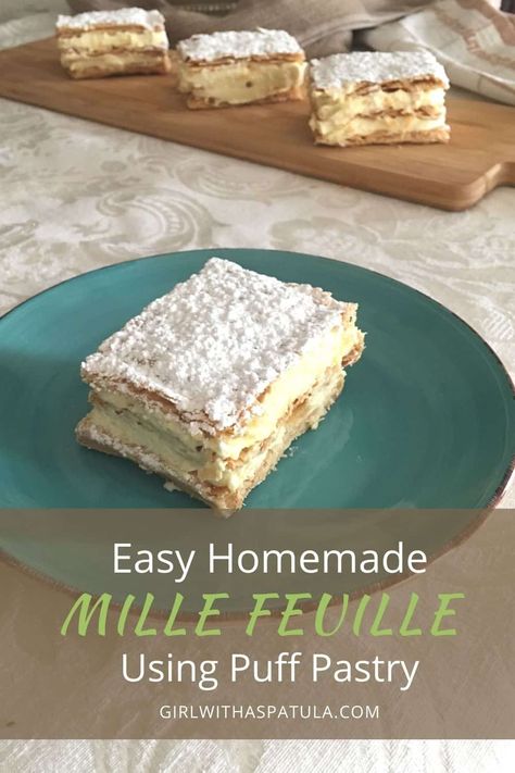 Recipe Using Puff Pastry, Mille Feuille Recipe, Butterscotch Tart, Recipes Using Puff Pastry, Using Puff Pastry, Canada Food, Bruges Lace, Cookie Table, Puff Pastry Dough