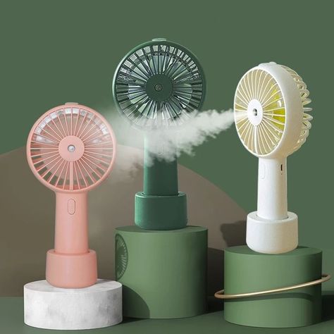 Hadiah Diy, Air Fan, Portable Fans, Portable Humidifier, Desk Fan, Small Fan, Portable Fan, Mini Fan, Portable Air Conditioner