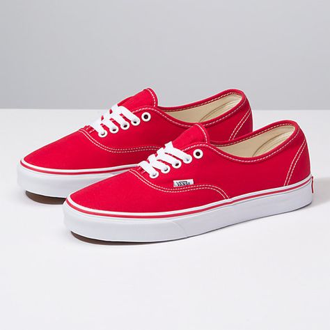 Authentic Vans Authentic Shoes, Tokyo Street Fashion, Dr Shoes, Red Vans, Sneakers Vans, Vans Style, Womens Shoes High Heels, Shoe Gifts, Soft Grunge