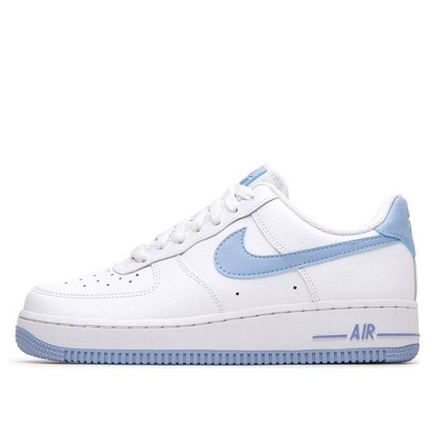 Nike Blue Air Force, Conformation Shoes, Blue Shoes Air Force, Light Blue Air Force 1, Sporty Blue Nike Air Force 1 For Light Sports, Nike Light Blue Sneakers For Streetwear, Light Blue Nike Air Force 1, Blue Air Force 1, Blue Nike Air Force