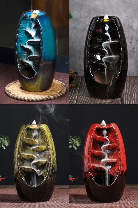 cascade waterfall backflow incense burners Yoga Rooms, Everything Will Fall Into Place, Calming Rituals, Waterfall Incense, Natural Waterfalls, Meditation Rooms, Backflow Incense, Cascade Waterfall, Yoga Room