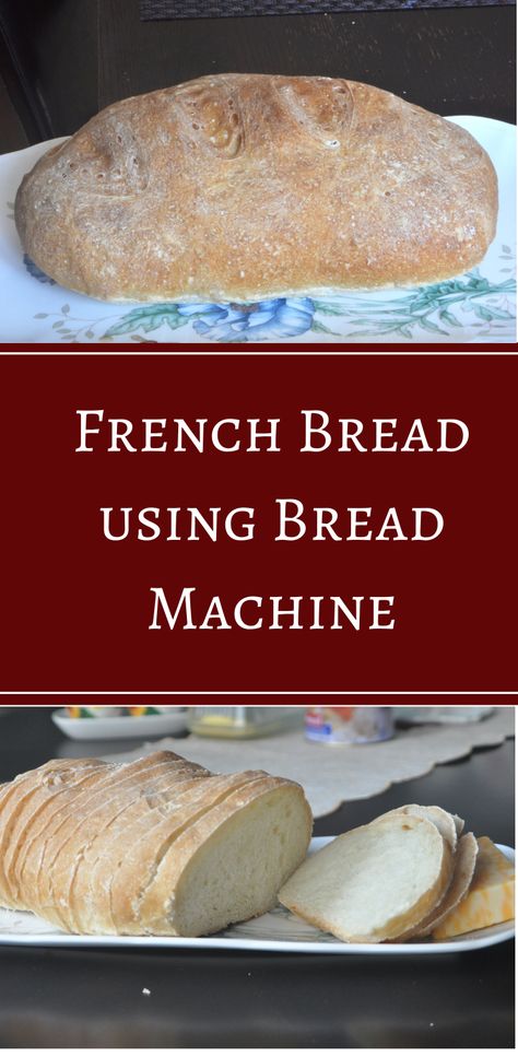 French Bread In Bread Machine, French Bread Bread Machine, Bread In Bread Machine, Recipe Bread Machine, Bread Machine Recipes Sweet, Bread Bread Machine, Easy Bread Machine Recipes, Recipes French, French Bread Loaf