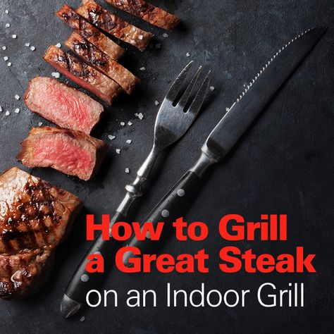 Indoor Grill Steak Recipes, Steak Indoor Grill, Electric Indoor Grill Recipes, Steak George Foreman Grill, Indoor Grilling Recipes, Grilled Ribeye Steak Recipes, Indoor Grill Recipes, Delmonico Steak, Meaty Meals