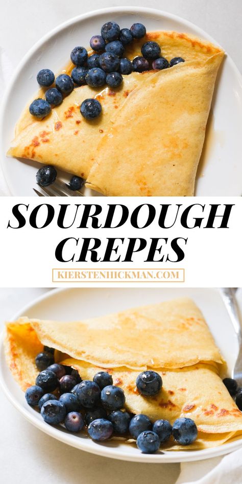 Sourdough Crepes, Crepes Recipe, Dough Starter, Sourdough Starter Discard Recipe, Sourdough Pancakes, Sourdough Starter Recipe, Sourdough Discard, Crepe Recipes, Sourdough Baking