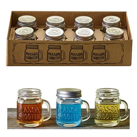 Diy Magnetic Spice Jars, Mason Jars With Handles, Tiny Glass Jars, Shots Alcohol, Magnetic Spice, Mini Mason Jars, Jars With Lids, Glass Spice Jars, Small Mason Jars