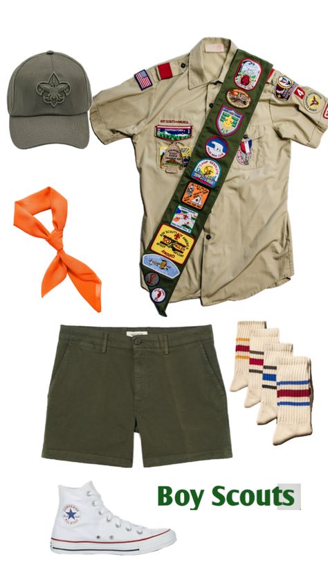 1st option for halloween Boy Scout Costume, Girl Scout Costume, Halloween Idea, Costumes For Teens, Boy Halloween Costumes, Halloween 1, Boy Scouts Of America, Halloween Costumes College, Boy Scout