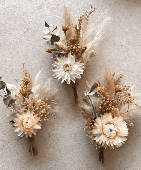 Dried Flower Buttonaire, Dried Flower Corsage Wedding, Boho Corsage, Dried Flower Corsage, Dried Boutonniere, Boho Boutonniere, Boutineer Wedding, Dried Flower Boutonniere, Bridesmaid Corsage