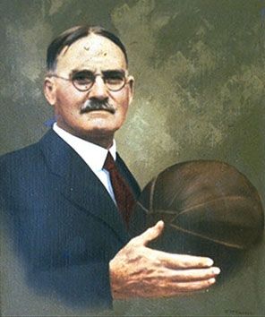 James Naismith, inventor of basketball Geography Themes, James Naismith, Ku Basketball, Kansas Basketball, Basketball Court Flooring, Basketball Uniforms Design, Basketball Tricks, Rules For Kids, Basketball History