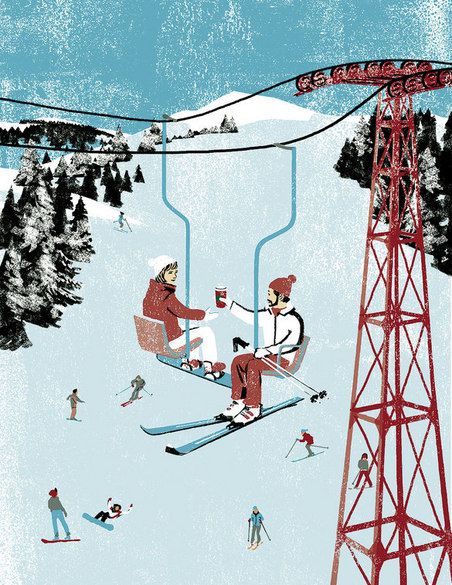 Tatsuro Kiuchi, Winter Poster, Vintage Ski Posters, Apres Ski Party, Ski Bums, Ski Art, Ski House, Ski Posters, Winter Illustration