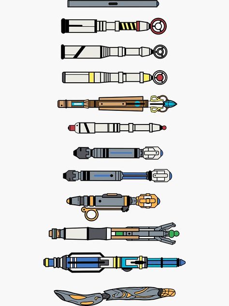 Sonic Screwdriver Concept, Sonic Screwdriver Tattoo, Screwdriver Drawing, Esme Core, Dr Who Sonic Screwdriver, 11th Doctor Sonic Screwdriver, Doctor Who Tattoo, Doctor Who Sonic Screwdriver, 15th Doctor