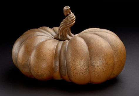 Kate Malone's shimmering pumpkin sculpture in the Sickert Gallery Kate Malone, Woodcut Illustration, Dante Gabriel Rossetti, Ceramic Pumpkin, Halloween Artwork, Organic Form, Japanese Prints, Natural Forms, Portrait Artist