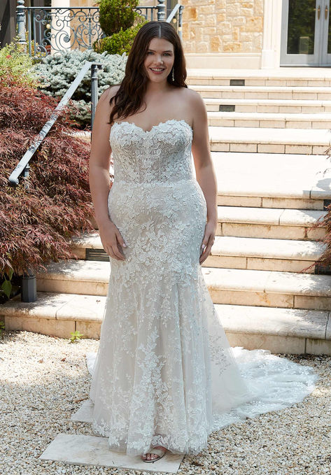 Strapless timeless Morilee wedding dress Wedding Dresses For Curvy Brides, Bridal Gown Styles, Plus Size Wedding Dresses, Timeless Wedding Dress, Plus Size Bride, Curvy Bride, Wedding Dresses Strapless, Ivory Wedding Dress, Stunning Gowns