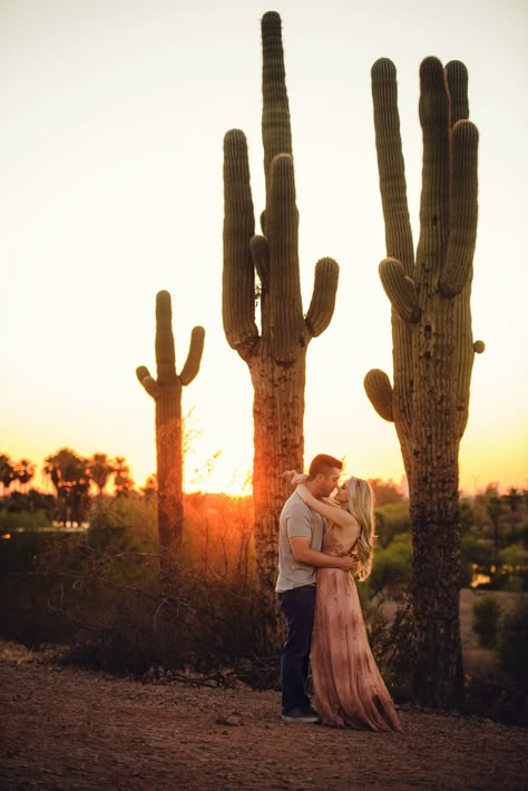 Desert Couple Photoshoot Arizona, Saguaro Photoshoot, Papago Park Arizona, Papago Park Photoshoot, Az Photoshoot, Papago Park Engagement Photos, Couples Holiday Photos, Desert Photo Shoot, Winter Couple Pictures