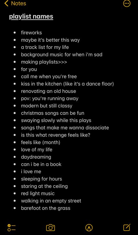 Playlist Names For English Songs, Sped Up Playlist Covers, Concert Playlist Names, Playlist Names For Alternative Music, Grunge Band Name Ideas, Indie Pop Playlist Names, Spooky Playlist Names, Playlist Inspo Aesthetic, Band Name Ideas Rock