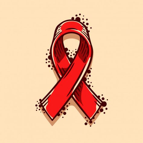 World aids awareness symbol. red ribbon ... | Premium Vector #Freepik #vector Hiv Awareness Posters, Hiv Aids Awareness Posters, Hiv Aids Art Poster, Aids Awareness Poster Art, Aids Poster Design Art, Poster Hiv, Aids Ribbon, Aids Poster, Awareness Art