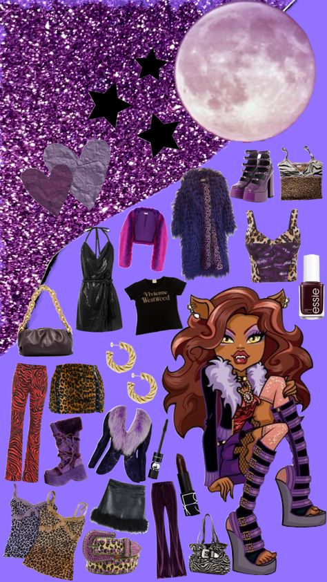 Clawdeen Wolf #clawdeenwolf #monsterhigh #art #outfitinspo #beauty #nostalgia Clawdeen Wolf Costume Aesthetic, Clawdeen Halloween, Clawdeen Costume, Rock Band Costumes, Clawdeen Wolf Aesthetic, Clawdeen Wolf Costume, Band Costumes, Wolf Halloween Costume, Monster High Halloween Costumes