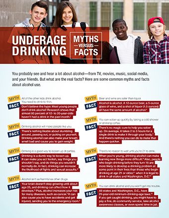 Underage Drinking: Myths vs. Facts Things To Do Besides Drinking Alcohol, Responsible Drinking Campaign, Facts About Alcohol, Reasons To Not Drink Alcohol, History Of Alcohol, Dangers Of Alcohol, Alcohol Facts, Alcohol Awareness, Passive Programs