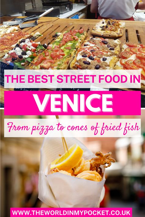 Venice Italy Food, Venice Food, Greece Food, California Food, Italian City, Italy Food, Best Street Food, Food Stall, Cheap Eats