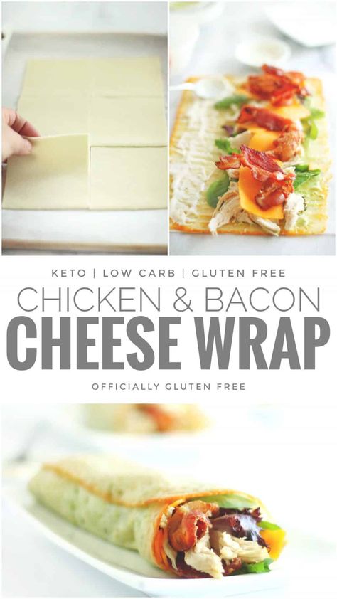 Keto Chicken Bacon Ranch Cheese Wraps Low Carb Wrap Recipes, Keto Chicken Bacon Ranch, Keto Chicken Bacon, Cheese Wraps, Keto Mac And Cheese, Wraps Easy, Healthy Lunches For Work, Chicken Snacks, Cheese Wrap